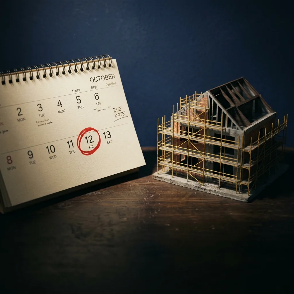 Atraso na entrega do imóvel na planta - Maquete e calendário